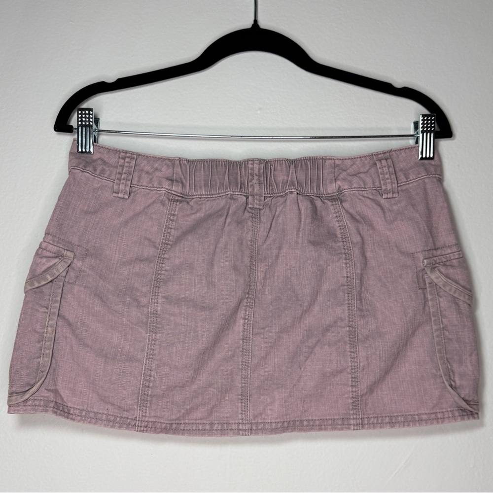 BDG Urban‎ Outfitters Pink / Light Purple Cargo Mini Skirt Y2K Size Medium - Picture 2 of 4